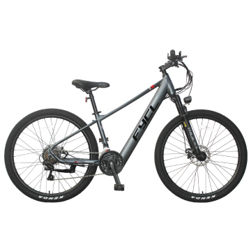 OEM इलेक्ट्रिक माउंटेन बाइक: 36V/250W/10AH मिश्र धातु फ्रेम, सस्पेंशन फोर्क और लॉक करने योग्य सुविधाओं के साथ - 27.5*2.1 और 24S कॉन्फ़िगरेशन