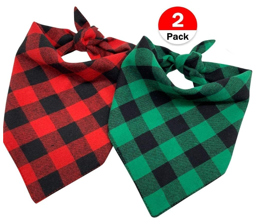 Dog Bandana Pet Scarf Classic Plaid