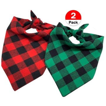 Anjing Bandana PET Scarf Classic Plaid