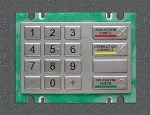 ATM industrial metal numeric keypad MKP91-16F