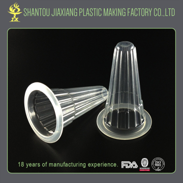 Long shaped 20ml wrinkled disposable plastic cup for jelly