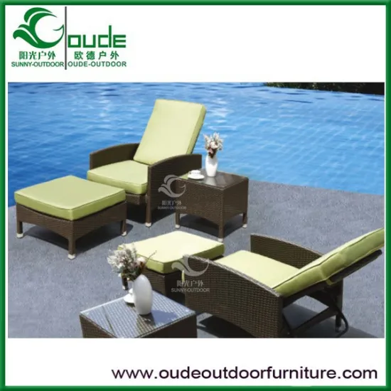rattan sun lounge chair