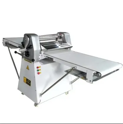 Single Phase Bakery Small Pastry Bread Dough Sheeter Manual Croissant Dough Sheeter Flatten Dough Roller for Crisp Pastry Baking Equipment