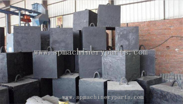 China gold supplier custom new deisgn square dead Weight with handle