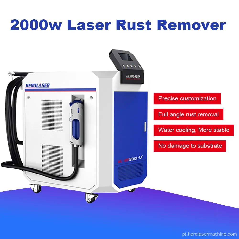 Máquina de remoção de ferrugem a laser contínua de 2000w