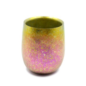 Mug titanium corak ais warna pelangi