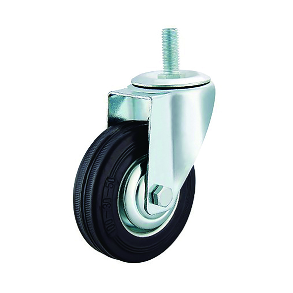 Industrial Rubber Swivel Screw Casters