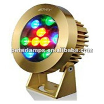 ضوء التمساح RGB بركة الضوء ، ضوء تحت الماء 12 فولت