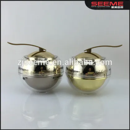 Base cream cosmetic jar plastic pmma apple jars acrylic beauty cream jars