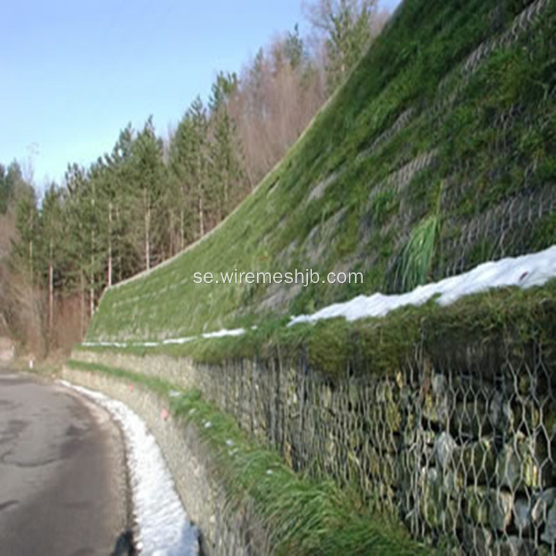 3,4 mm Galvaniserad Gabion Box för River Bank Project