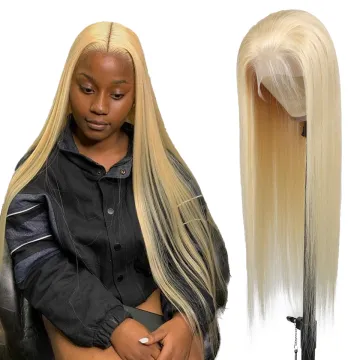 Brazilian 613 Lace Frontal Wigs Cheap Human Lace Wig 150% Density Blonde Lace Frontal Wig Pre Plucked For Black Women