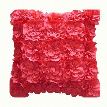 Decorative Faux Silk Flower Cushion/Pillow