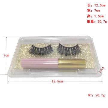 Silk mink wimpers magnetische eyeliner wimpers 3d synthetische fiber lash