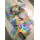 rainbow organza ribbon bow for hair accessory