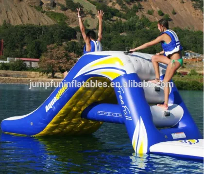 inflatable aqua slide, inflatable aquatic slide, mini inflatable water slide