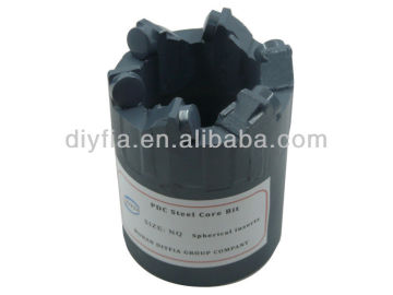 PDC nq oil drilling equipment insert diamond core drill bit