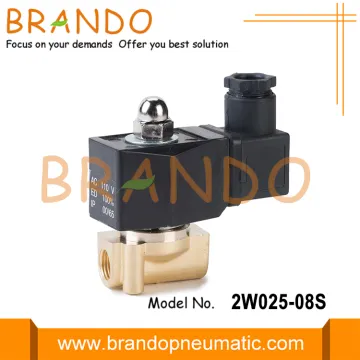 2W025-08 Brass Solenoid Valve For Water Air Oil