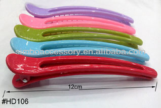 fashion plastic hairdressing accessories tool alligator clip hair clip