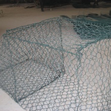 Electro-galvanized woven hexagonal gabion mesh for wall