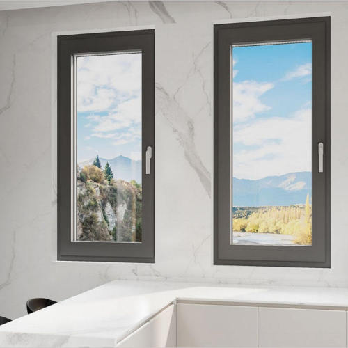 Aluminum hurricane impact energy efficient casement windows