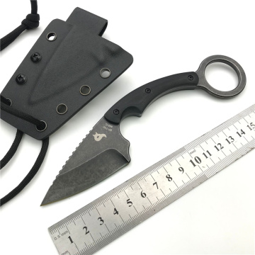 Fox Karambit Knife Fixed Blade med Skede