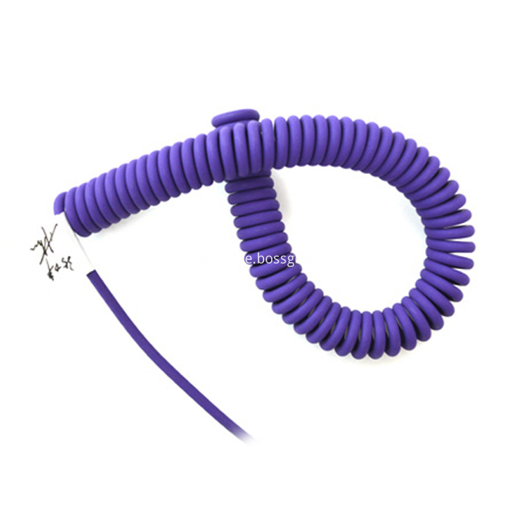 Hot PU 7pin Coiled Spring Trailer Cables 