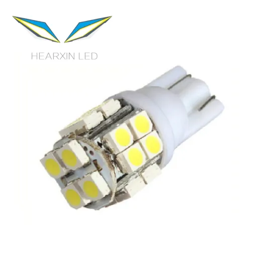 White SMD LED T10 Car Light Bulb - 20SMD W5W 168 194 1210 3528 for Car Styling
