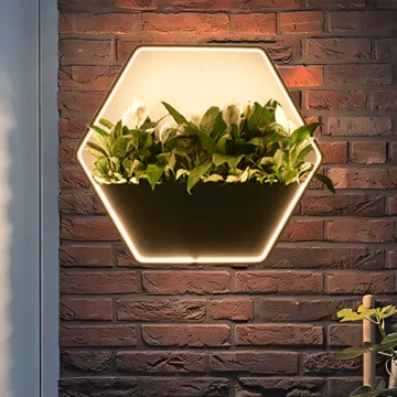 Modern IP65 AC220V LED Garden Wall Lamp Stainless Steel Villa Decor