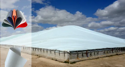 Eco friendly grain bunker stock pile cover fabric