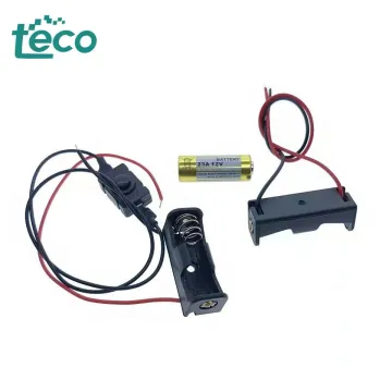 12V 23A Battery Holder with Switch and Cable: Battery Box for Power Distribution