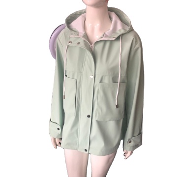 jaket tahan air kasual wanita