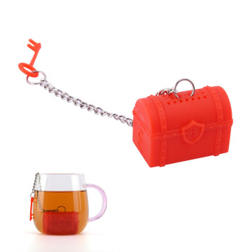 Hot Sale Food Safety Silicone Tea Infuser Box Shape