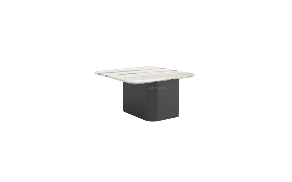 Marble White Rectangle Coffee Table for Living Room