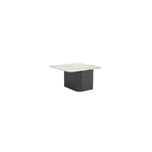 Marble White Rectangle Coffee Table for Living Room