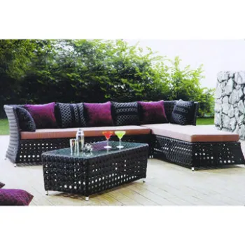 Outdoor rattan sets, includes single rattan sofa, double rattan sofa, coffee table