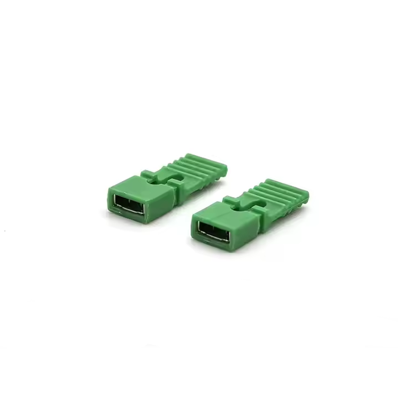 2.54mm Pitch Mini Jumper H13.5mm 12P Green OPEN Type (4)