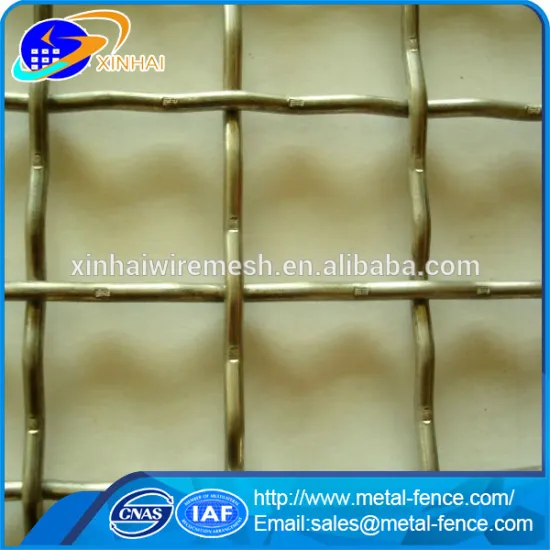 Factory direct sale round and square plain weave crimped wire mesh