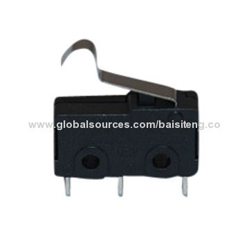 Micro Switch, Rating of 125V AC 5A/250V AC 3A, CE, UL & VDE Marks, Solder Terminal