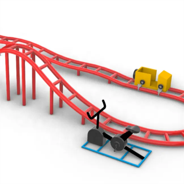 Low Investment High Profit Motorless Kids' Mini Roller Coaster