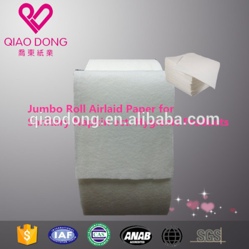 Export House Products Jumbo Rolls Soft Breathable Diaper Napkin ect. Airlaid Paper Raw Materials