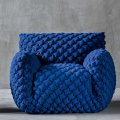 Modern Simple Blue Fat Sofa Chair