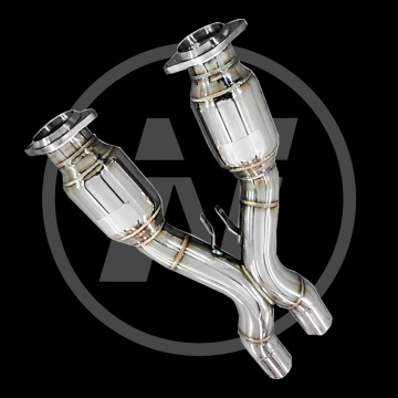 Échappement x tuyau pour Ferrari 599 GTB / GTO 2006-2016 Système d&#39;échappement 304 Pipe d&#39;échappement en acier inoxydable avec catalyseur