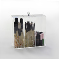 Acrylic Makeup Brush Case Holder na may Lid