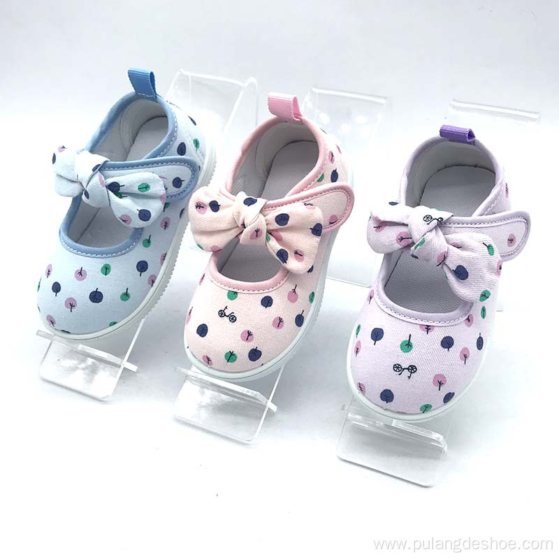 hot selling baby canvas shoes gir casual shoes