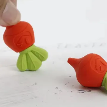 Unique 3D Vegetable Eraser for Creative Stationery