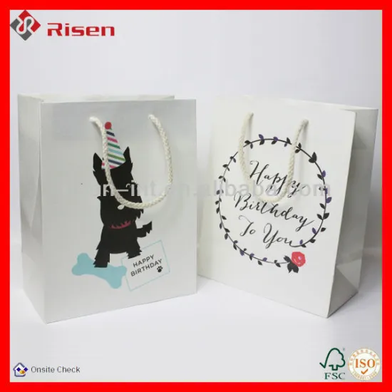 fashionable promotional paper recycling into bags