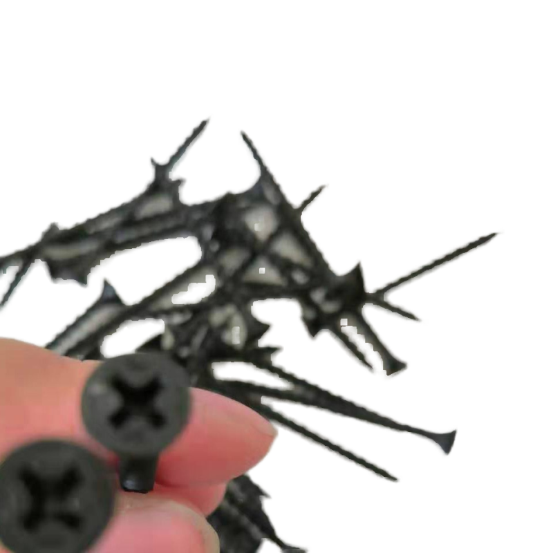 Black Drywall Screw 3.5*25mm Steel Spiral Shank Roofing Nails