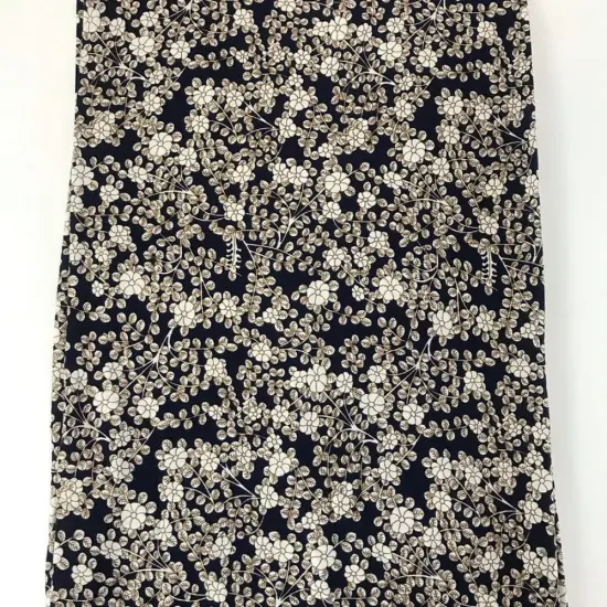 Small Flower Design Rayon Crepe Screen Print Fabric