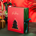 Custom Book Shaped Paper Christmas Gift Magnetic Box