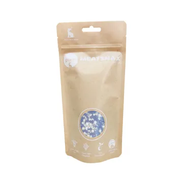 Custom Ziplock Bag Kraft Paper Pouch With Window